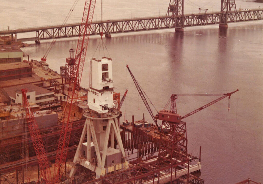 No. 11 Crane during construction