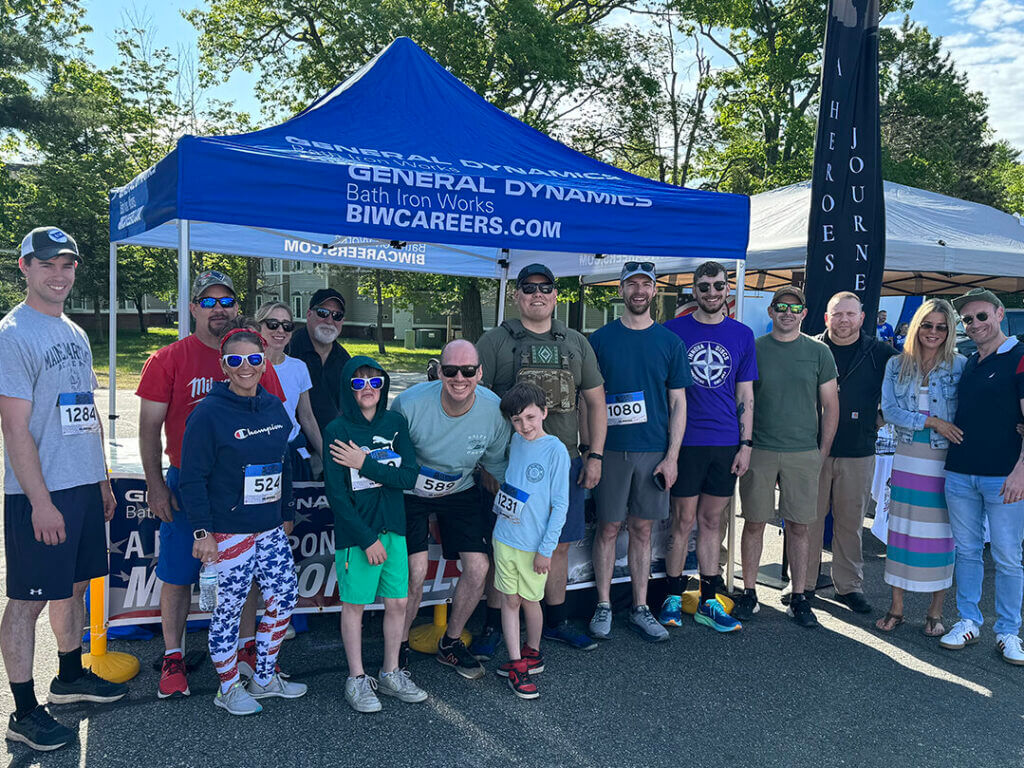 BIW employees participate in Miles for Mills