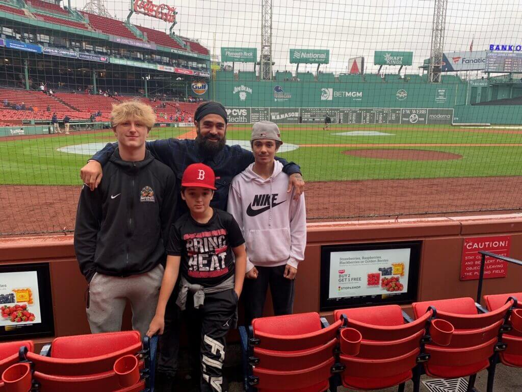 BIW family enjoys a Red Sox game at Fenway Park